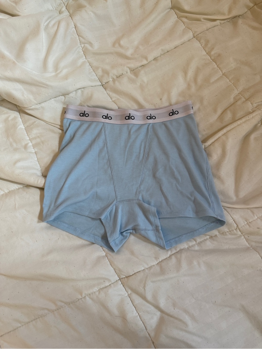 ALO Yoga Women's Sky Blue Boxer Briefs